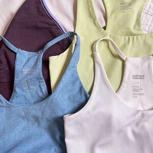 Girlfriend Collective bra set of 4 +1 gift